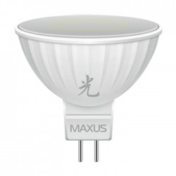 Светодиодная лампа Maxus LED-400-01 MR16 5W 4100K 220V GU5.3 АР